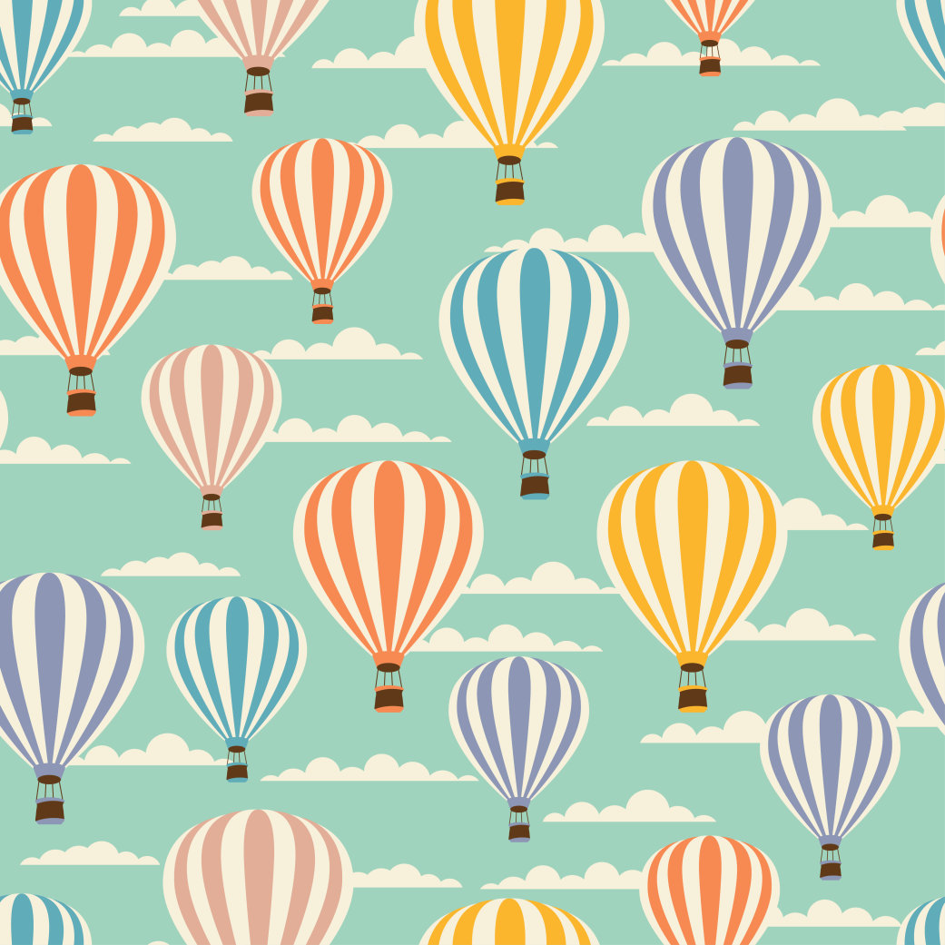 Hot air balloons drawings