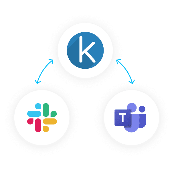 Kudoboard integrating with Slack and Teams